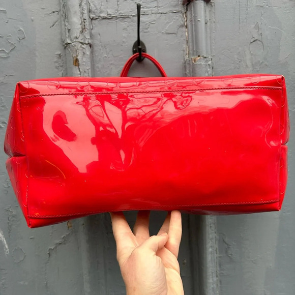 Kate Spade  Sophie Camellia Chilli Red Street Tote, 18”x11”x5.5” - Picture 6 of 14